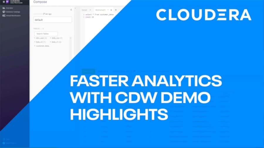 Faster Analytics with CDP Data Warehouse video