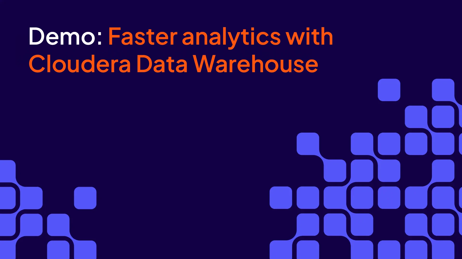 Miniatura filmu z prezentacją szybszej analityki w Data Warehouse